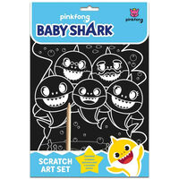 Baby Shark Scratch Art Set