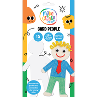 Paper Card People Boy: Pack of 15
