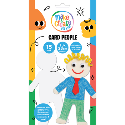 Paper Card People Boy: Pack of 15 image number 1