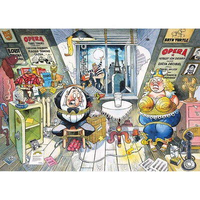 Wasgij Retro Mystery 3 Drama at the Opera 1000 Piece Jigsaw Puzzle image number 3