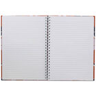 A4 Orange & Blue Flowers Notebook image number 2