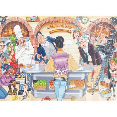 Wasgij Original 26 Celebrity Chief Chef 1000 Piece Jigsaw Puzzle image number 2