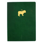A5 Green Top Dog Motif Textured Journal image number 1