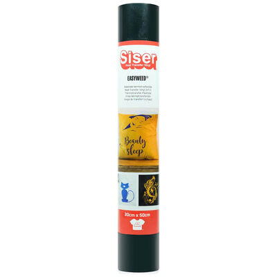 Siser Easyweed Heat Transfer Vinyl 30cm x 50cm: Black image number 1