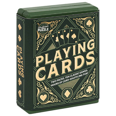 Playing Cards in a Wooden Box image number 1
