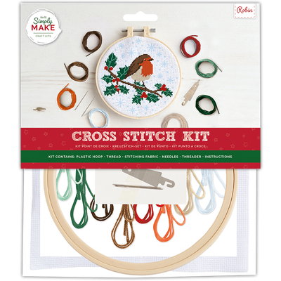 Cross Stitch Hoop Kit: Robin image number 1