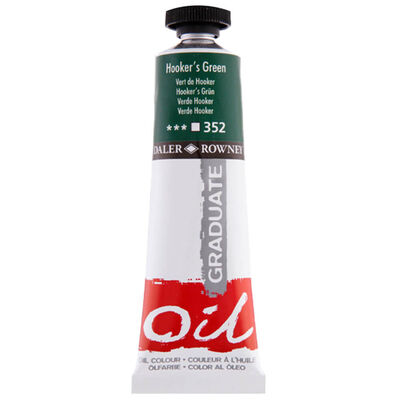 Daler Rowney Graduate Oil Paint Hooker&rsquo;s Green 38ml image number 1
