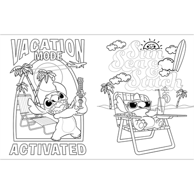 Disney Stitch: Wave Your Worries Away Colouring Book image number 2