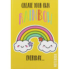 A5 Casebound Create Your Rainbow Lined Notebook image number 1