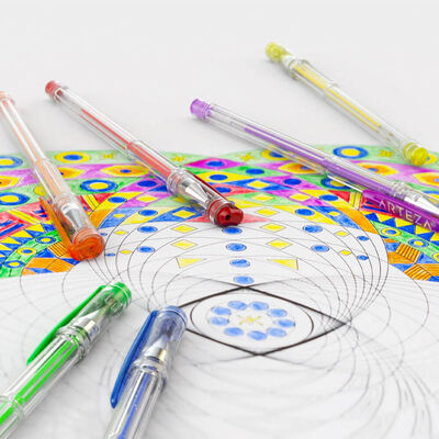 Arteza Assorted Coloured Gel Ink Pens: Pack of 60 image number 4
