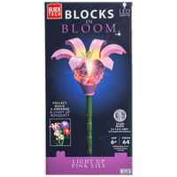 Block Tech Light Up Flower Pink Lily Set