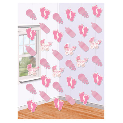 Pink Girl Baby Shower String Decorations image number 2