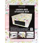 White Butterfly Under Bed Collapsible Storage Box image number 4