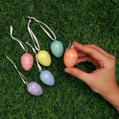 Decorative Easter Eggs in Drawstring Bag image number 3