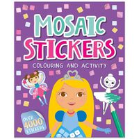Mosaic Stickers Bumper Colouring And Activity Book