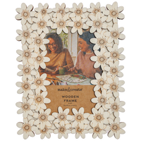 Wooden Flower Frame 15 x 10cm