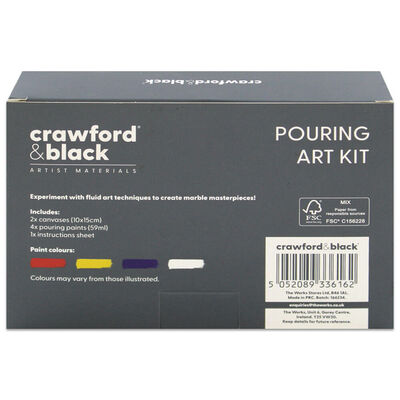 Crawford & Black Paint Pouring Art Kit image number 3