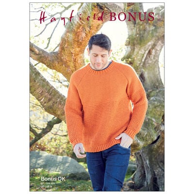 Hayfield Bonus DK: Men’s Sweater Knitting Pattern 8286 image number 1
