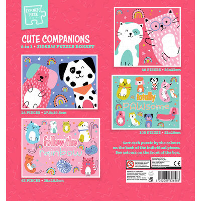 Cute Companions 4-in-1 Jigsaw Puzzle Boxset image number 3