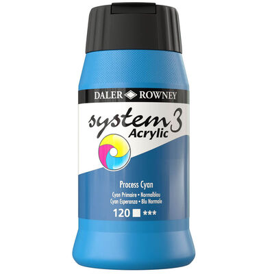 System3 500ml Acrylic Paint Cyan image number 1