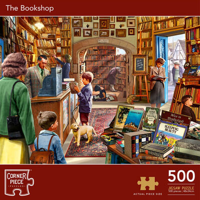 The Bookshop 500 Piece Jigsaw Puzzle image number 1