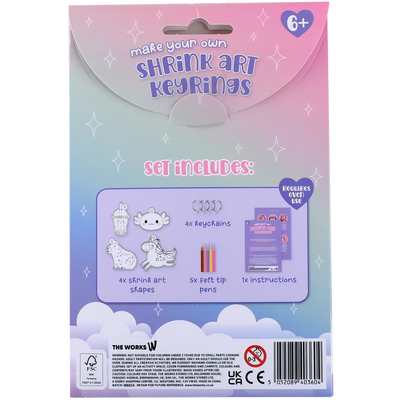 Make Your Own Shrink Art Keyrings: Kawaii image number 2