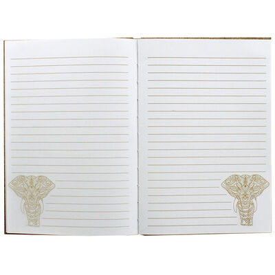 A5 Case Bound Elephant Notebook with Black Pen image number 2