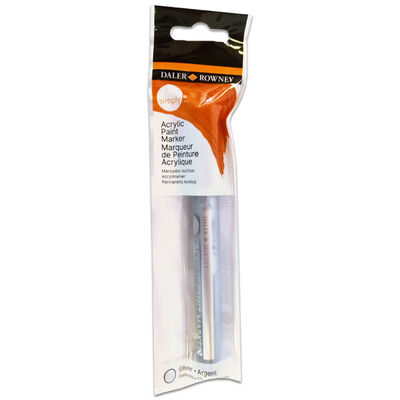 Daler Rowney Simply Acrylic Paint Marker: Silver image number 1