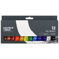 Crawford & Black Oil Paints: Pack of 12