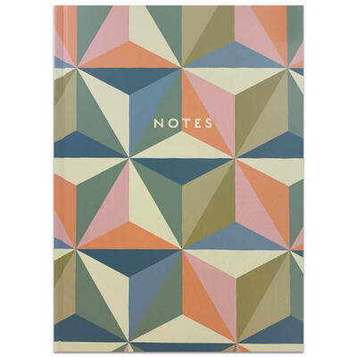 A4 Casebound Geo Shapes Notebook image number 1