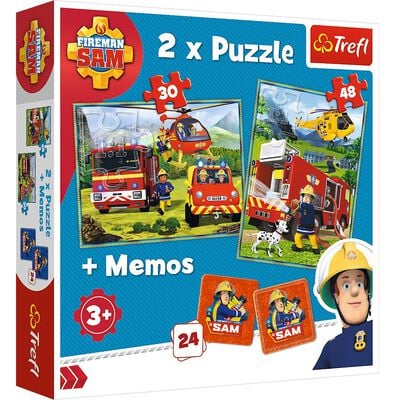 Fireman Sam 2-in-1 Jigsaw Puzzle Set image number 1