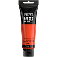 Liquitex Basics Acrylic Cadmium Red Light Hue: 118ml