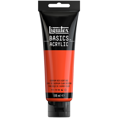 Liquitex Basics Acrylic Cadmium Red Light Hue: 118ml image number 1