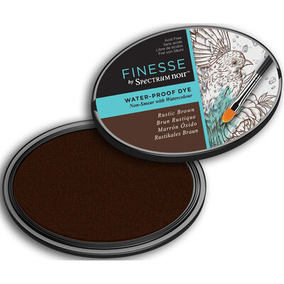 Finesse by Spectrum Noir Water Proof Dye Inkpad - Rustic Brown image number 3