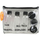Clear Travel Toiletry Case Set - 7 Pieces image number 1