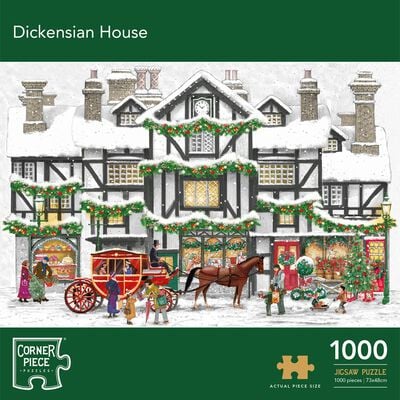Dickensian House 1000 Piece Jigsaw Puzzle image number 1