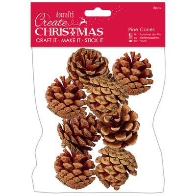 Large Pine Cones: Pack of 8 image number 1