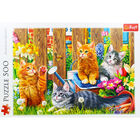 Kittens in the Garden 500 Piece Jigsaw Puzzle image number 2