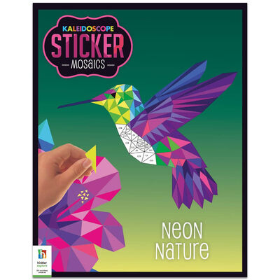 Neon Nature: Kaleidoscope Sticker Mosaics By Hinkler Books