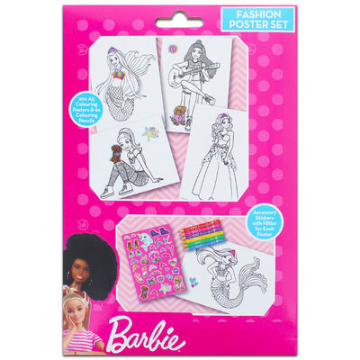 Barbie A5 Fashion Poster Set image number 1