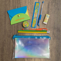 Mini Neon Stationery Set: 9 Piece Set