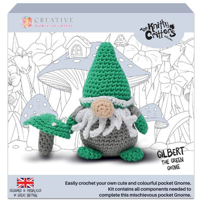 Knitty Critters Pocket Gnomes: Gilbert the Green Gnome image number 1
