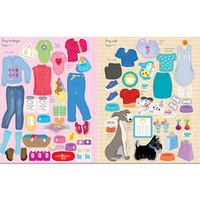 Sticker Dolly Dressing Dogs and Puppies