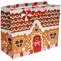 Gingerbread House Large Gift Bag