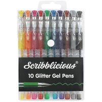 Scribblicious Glitter Gel Pens - Pack Of 10