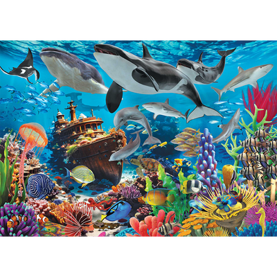 Underwater Shipwreck 500 Piece Jigsaw Puzzle image number 2