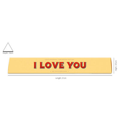 Toblerone Milk Chocolate 100g &ndash; I Love You image number 2