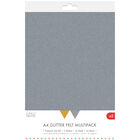 A4 Metallic Glitter Felt Multipack - 5 Sheets image number 1