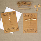 10 Kraft Wedding Save the Date Cards with Envelopes image number 4