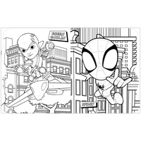 Marvel: Spidey & Friends: Colour By Shapes